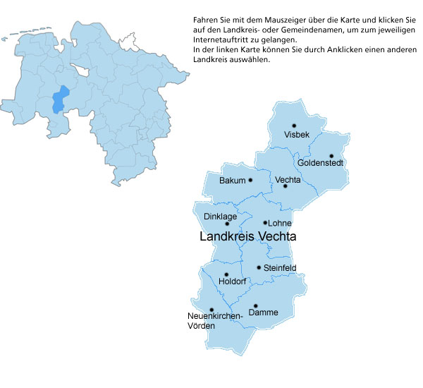 landkreis vechta karte Landkreis Vechta | Portal Niedersachsen