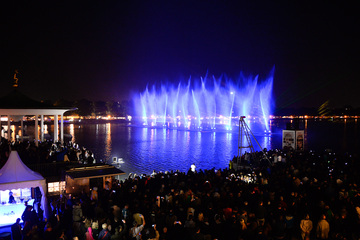 Tag der Deutschen Einheit Hannover 2014, Feuerwerk auf dem Maschsee