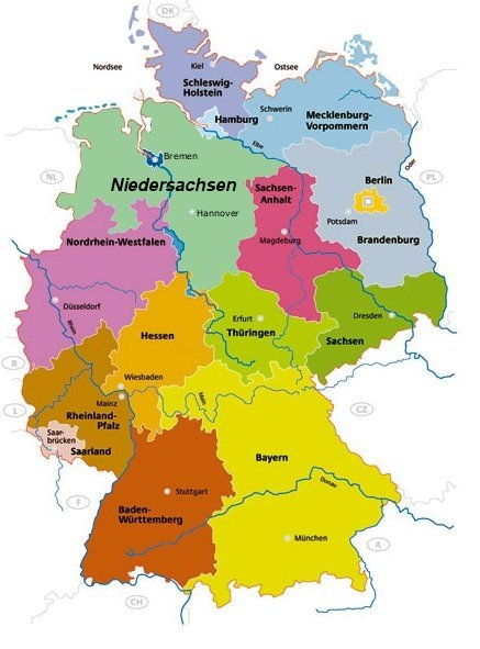 Niedersachsen Karte Portal Niedersachsen