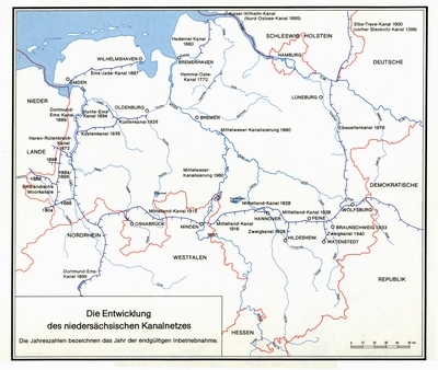 Zu den wichtigsten wirtschaftsfördernden Maßnahmen zählte der Ausbau der Wasserwege.